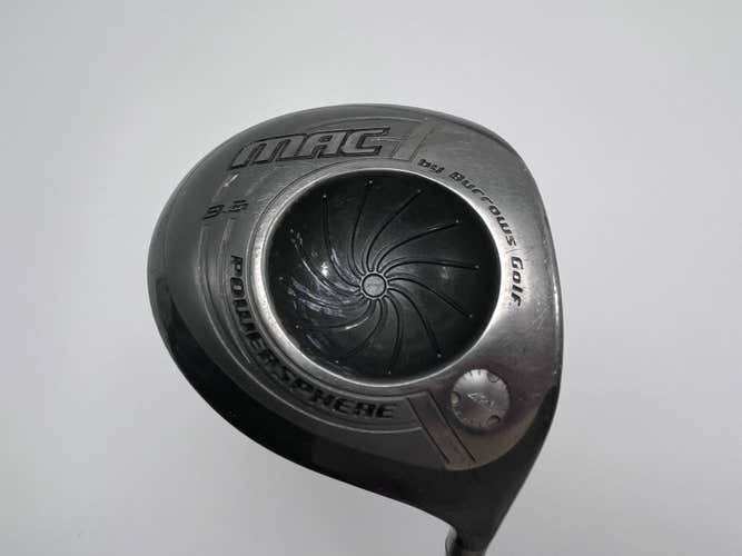 Burrows Golf MAC Power Sphere Driver 9.5* Grafalloy Blue Regular Graphite RH