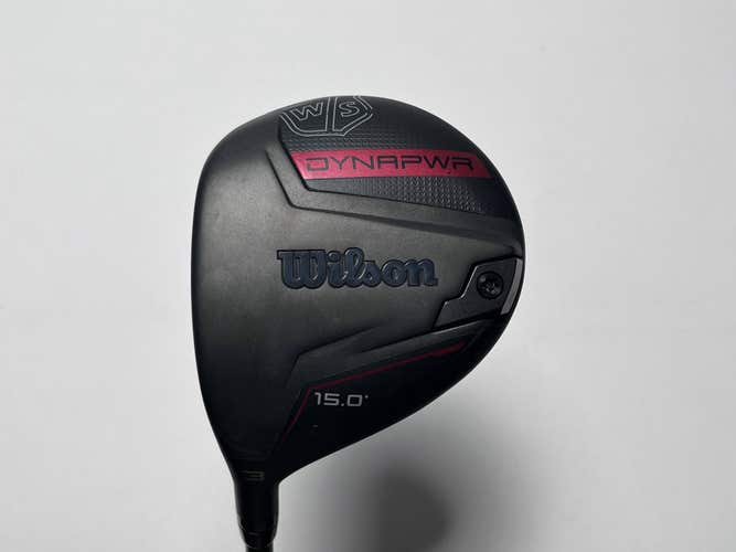 LEFTY Wilson Dynapwr 3 Fairway Wood 15* UST Mamiya Helium 5F4 Stiff Graphite LH