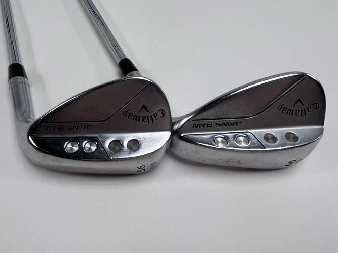 Callaway Jaws Raw Chrome Wedge Set 56* 10 60* 8 DG S400 Tour Issue 120g Stiff RH