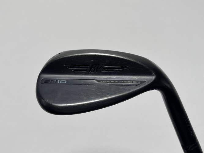 Titleist Vokey SM10 Jet Black Wedge 60* 12 Bounce D-Grind Wedge Steel Mens RH