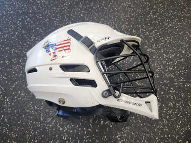 Used Cascade CPVR Lacrosse Helmet White XS 11849-S000040225