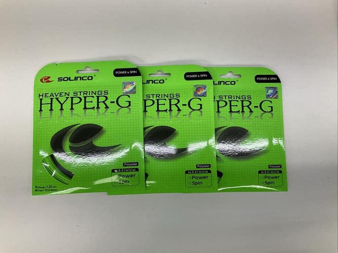 Solinco Hyper-G 16G (Green) 3 Pack
