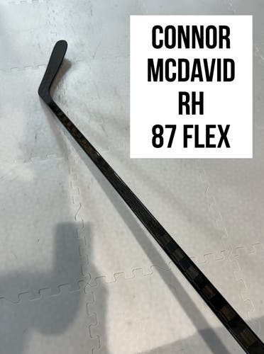 Senior(1x)Right CT: Connor McDavid 87 Flex ProBlackStock™ Unbranded Blackouts Pro Stock Hockey Stick