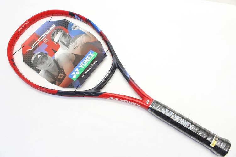 **NOS** 2023 YONEX VCORE 100 (300g) TENNIS RACQUET (4 3/8) GEN 7 / SCARLET RED