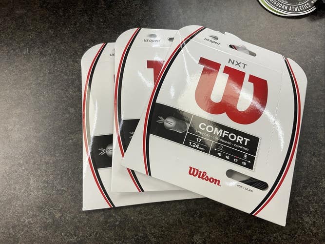 3 Pack Wilson NXT Comfort 17g Tennis String