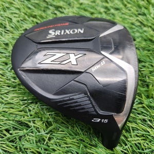 2023 SRIXON ZX MKII 3 WOOD 15* CLUBHEAD ONLY +HC GOOD