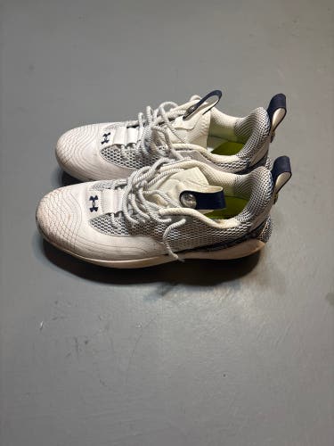 White Men's Size M 10.5 (W 11.5) Adult Under Armour Bryce harper Low Top (Used)