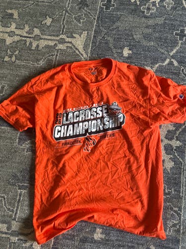 Mens lacrosse Princeton NCAA Championship Weekend 2026  Orange Large Men's Champion Shirt (New)