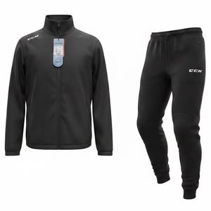CCM Rink Suit Black Jacket and Pants Various Sizes 7888