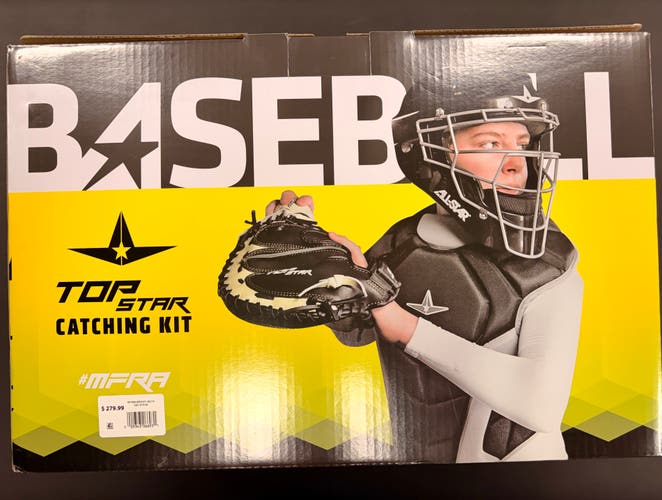 Black/Gray All Star Top Star Catcher's Set (New)