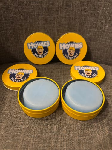 Howies Hockey 4 Tins of Hockey Stick Wax Brand New