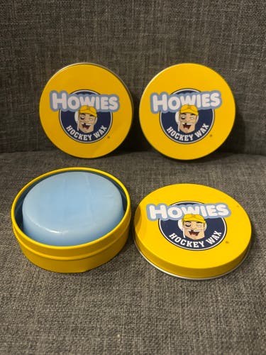 Howies Hockey 3 Tins of Hockey Stick Wax Brand New
