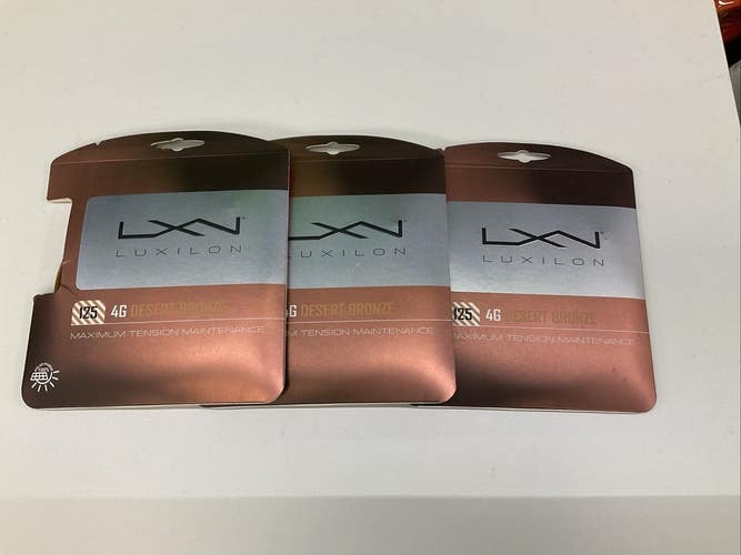 Luxilon 125 4G Desert Bronze 3 Pack