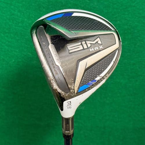 LH TaylorMade SIM Max 15 Fairway 3 Wood Ventus Blue FW 6-S Graphite Stiff