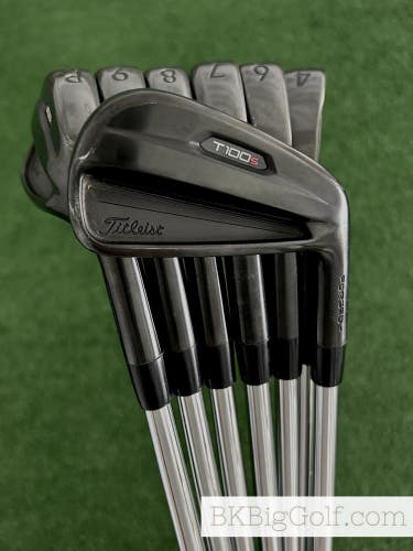 Titleist T100s 21 Limited Edition Black Forged Iron Set 4-P / Oban CT-115 Stiff