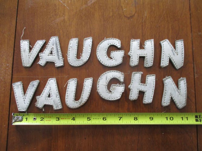 Vaughn (Used) Vintage Leather Logo Loose Lettering