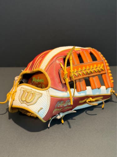 Rare Custom Wilson Staff 75 model RH Outfield Baseball Glove 12.75" (Used)