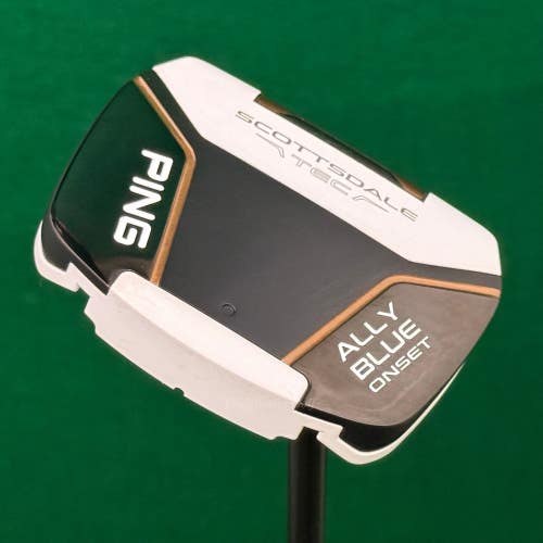 Ping Scottsdale TEC ALLY BLUE ONSET 34" Center-Shaft Putter w/Super Stroke & HC