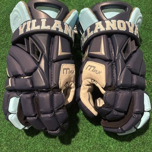 Villanova Blue Maverik Max Lacrosse Gloves (New) 13"