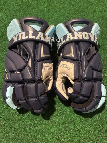 Villanova Blue Maverik Max Lacrosse Gloves (New) 13"