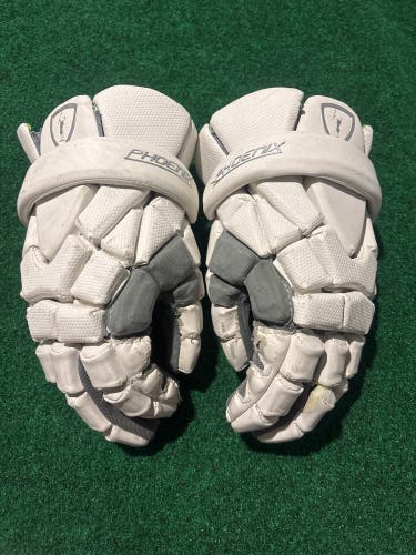 White Adrenaline Phoenix Lacrosse Gloves (Used) XXL