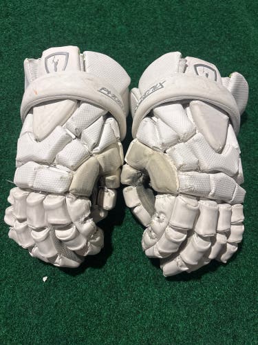 White Adrenaline Phoenix Lacrosse Gloves (Used)  | L/XL