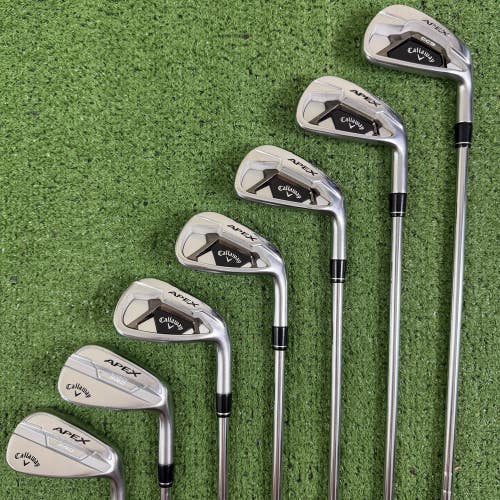 Callaway Apex 21 Pro DCB Combo Iron Set 5-PW AW KBS Max Stiff Flex 80g Steel