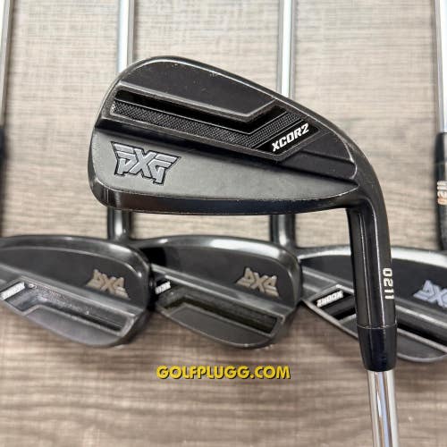 +3/4 PXG 0211 X Cor2 Black Iron Set 6-PW / Dynamic Gold Mid Steel, Stiff (81)