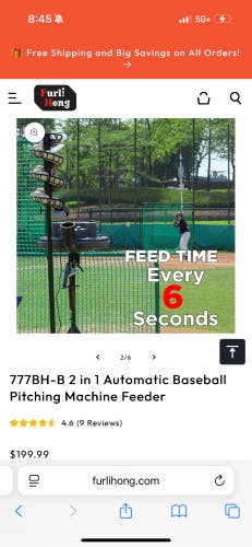 Furlihong pitching machine and ball feeder/soft toss machine combo