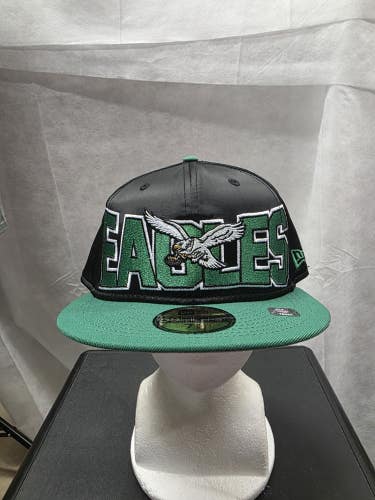 NWS Philadelphia Eagles Satin New Era 59fifty 7 3/8 NFL