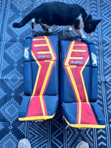 34" Brian's Brians Gnetik Pro II Goalie Leg Pads Pro Stock (Used)