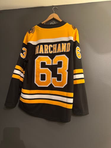Brad Marchand Boston Bruins Jersey (New)(With Flag)