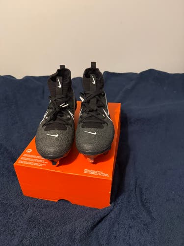 Black Men's Size M 8.0 (W 9.0) Nike Alpha Huarache NXT High Top Metal (New)