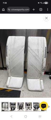 35" Warrior Ritual G6 E+ Goalie Leg Pads (Used)