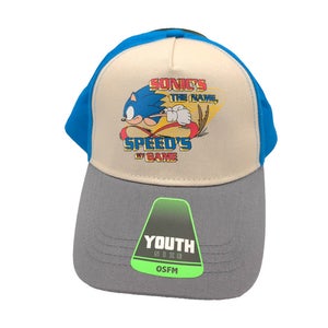 Sonic The Hedgehog Multi-Color Cap - Youth OSFM - Bioworld Snapback Hat