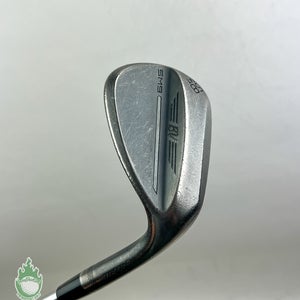 Used Titleist Vokey SM9 Black T Grind Wedge 58*-04 Wedge Flex Steel Golf Club