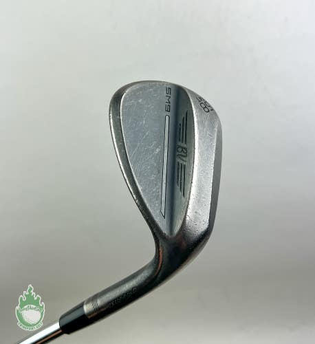 Used Titleist Vokey SM9 Black T Grind Wedge 58*-04 Wedge Flex Steel Golf Club