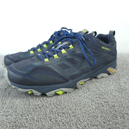 Merrell Moab FST Hiking Shoes Mens Size 13 Sneakers Blue Lace Up Low Top Used