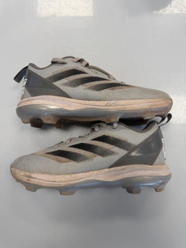 Used Adidas ADIZERO BB/SB Cleats Grey Junior 04 11860-S000309577