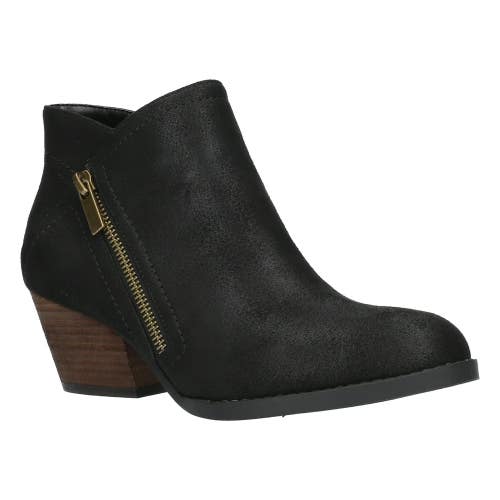 Bella Vita Bobbi Boots Women's 7 Black Side Zip Almond Toe Ankle Bootie LION632