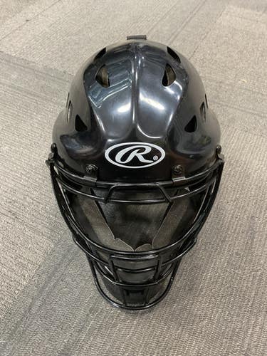 Used Rawlings CFA2-REVC Catchers Helmet w/Mask Black SM 11614-S000237071
