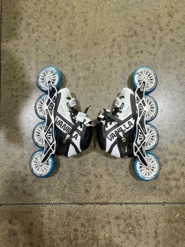 Used VANILLA FLASH SPEED INLINES Racing Inline Skates White Senior 6 11605-S000219811