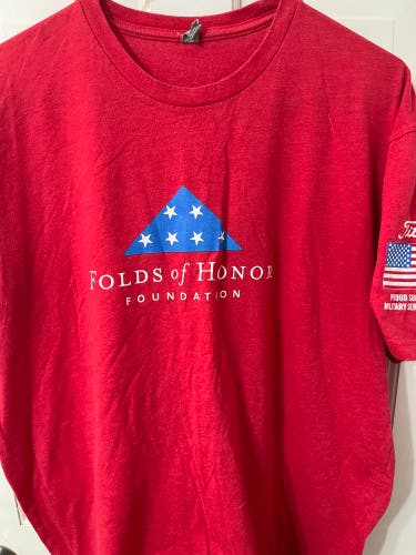 Titleist Folds Of Honor Military , Golf T-Shirt, Pga Tour Size Large