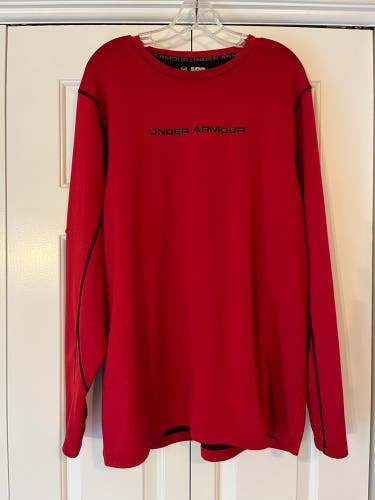 Men's XXL Under Armour fitted ColdGear long sleeve pullover top - LNC