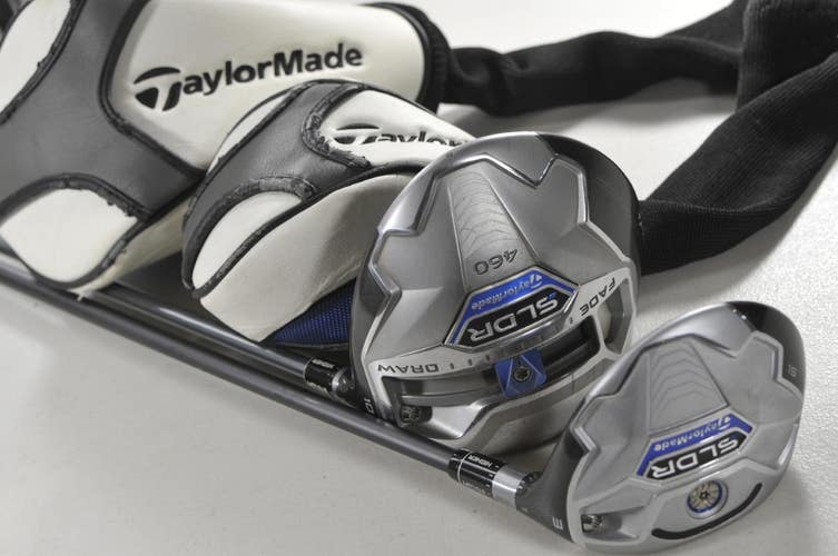 TaylorMade SLDR 460 10.5* Driver and 3-15* Fairway Wood Set X-Stiff Flex #218336
