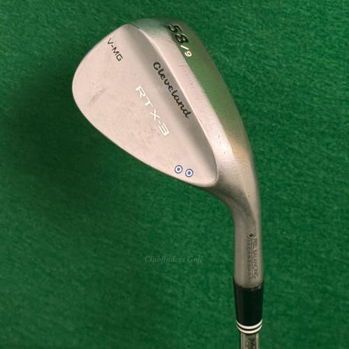 Cleveland RTX-3 V-MG Chrome 58-9 58 Lob Wedge Dynamic Gold Steel Wedge Flex