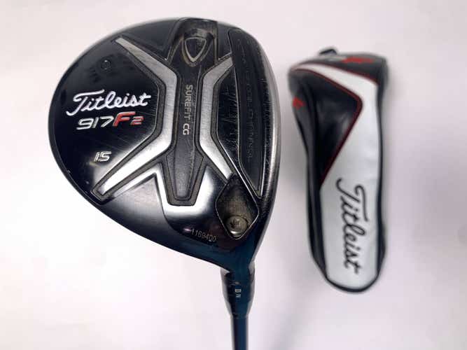 Titleist 917 F2 3 Fairway Wood 15* Fujikura Speeder 84 Tour Spec 84g Stiff RH HC