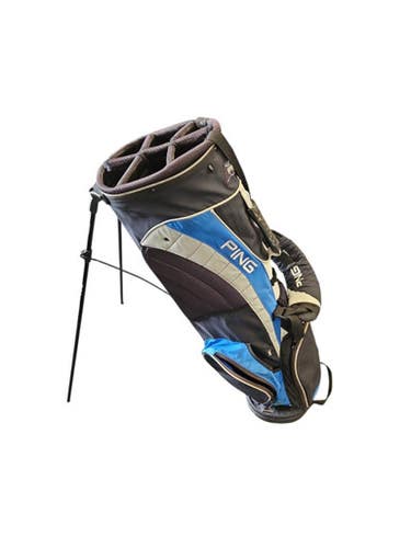 Used Ping CRAZE E LITE Mens Stand Bag Royal Blue 11850-S000024629