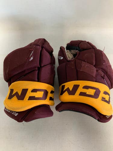 Used CCM PRO UMD Senior Gloves Maroon 14" 11823-S000039303