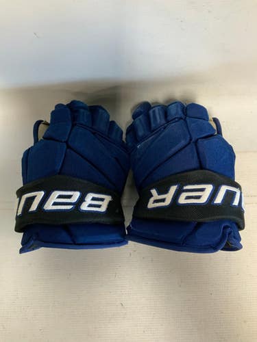 Used Bauer TEAM VAPOR PRO FARGO Senior Gloves Navy Blue 14" 11823-S000039302